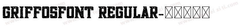GriffosFont Regular字体转换